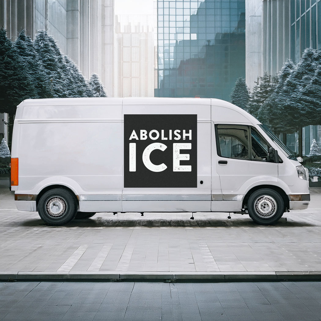 Abolish ICE Car Magnet, Anti-ICE Bumper Sticker