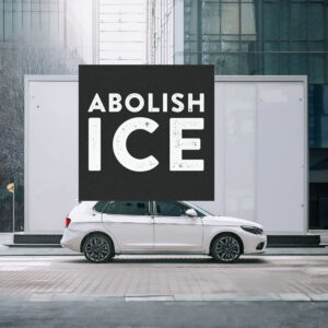 Abolish ICE Car Magnet, Anti-ICE Bumper Sticker
