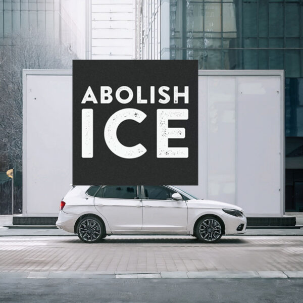 Abolish ICE Car Magnet, Anti-ICE Bumper Sticker