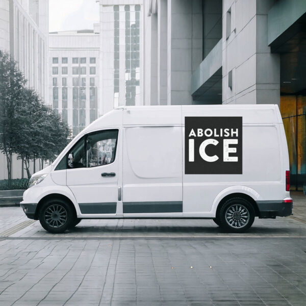 Abolish ICE Car Magnet, Anti-ICE Bumper Sticker