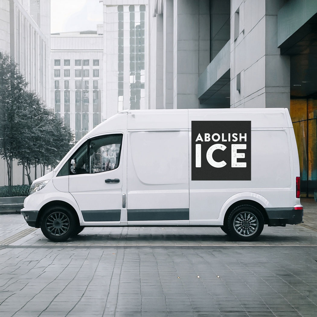 Abolish ICE Car Magnet, Anti-ICE Bumper Sticker