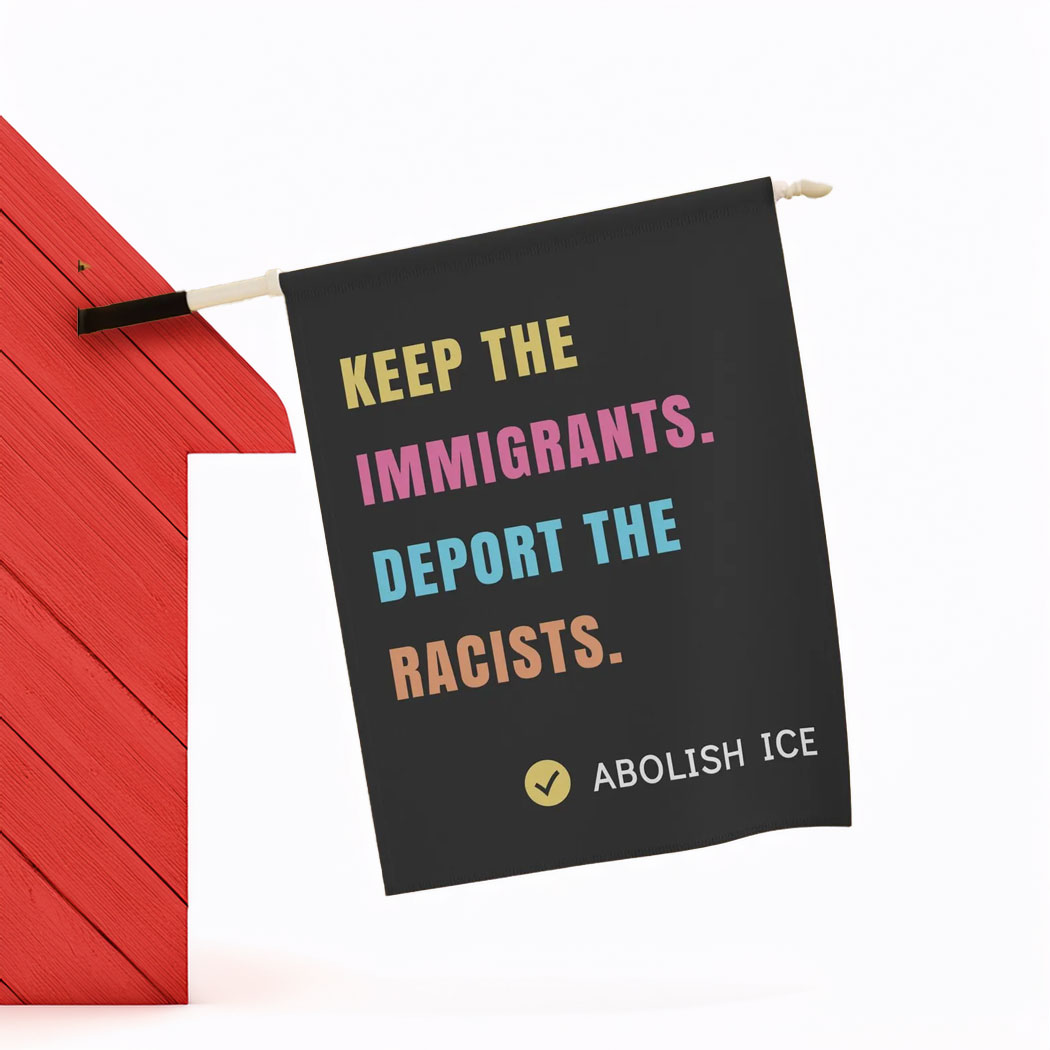 Abolish ICE Flag, Keep the Immigrants
