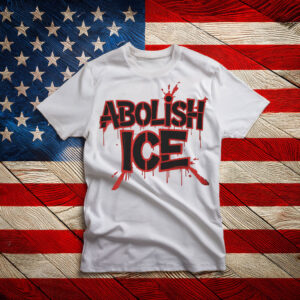 Abolish ICE Shirt Graffiti Style Protest Tee