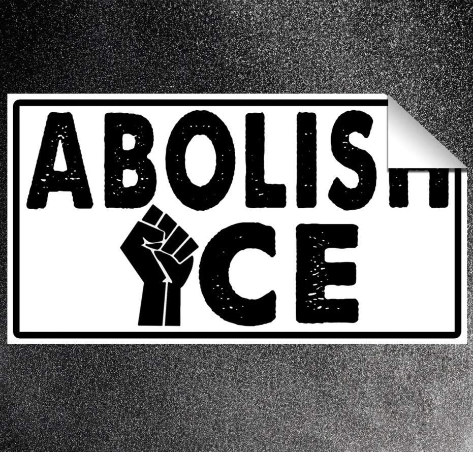 Abolish ICE Sticker – Anti-ICE Political Vinyl Decal