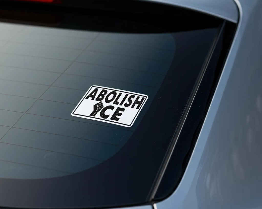 Abolish ICE Sticker – Anti-ICE Political Vinyl Decal