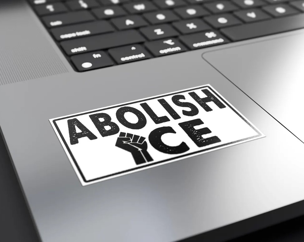 Abolish ICE Sticker – Anti-ICE Political Vinyl Decal