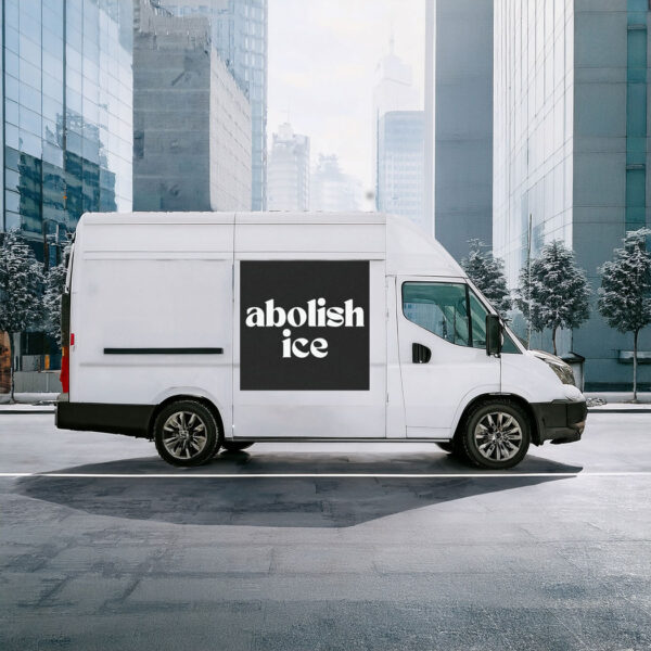 Abolish Ice Anti Trump Car Magnet