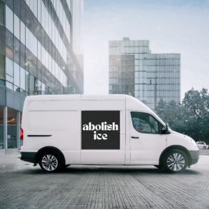 Abolish Ice Anti Trump Car Magnet