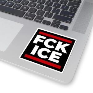 Anti-ICE Sticker, Political Protest, Immigration Rights