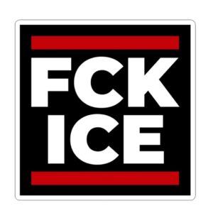 Anti-ICE Sticker, Political Protest, Immigration Rights