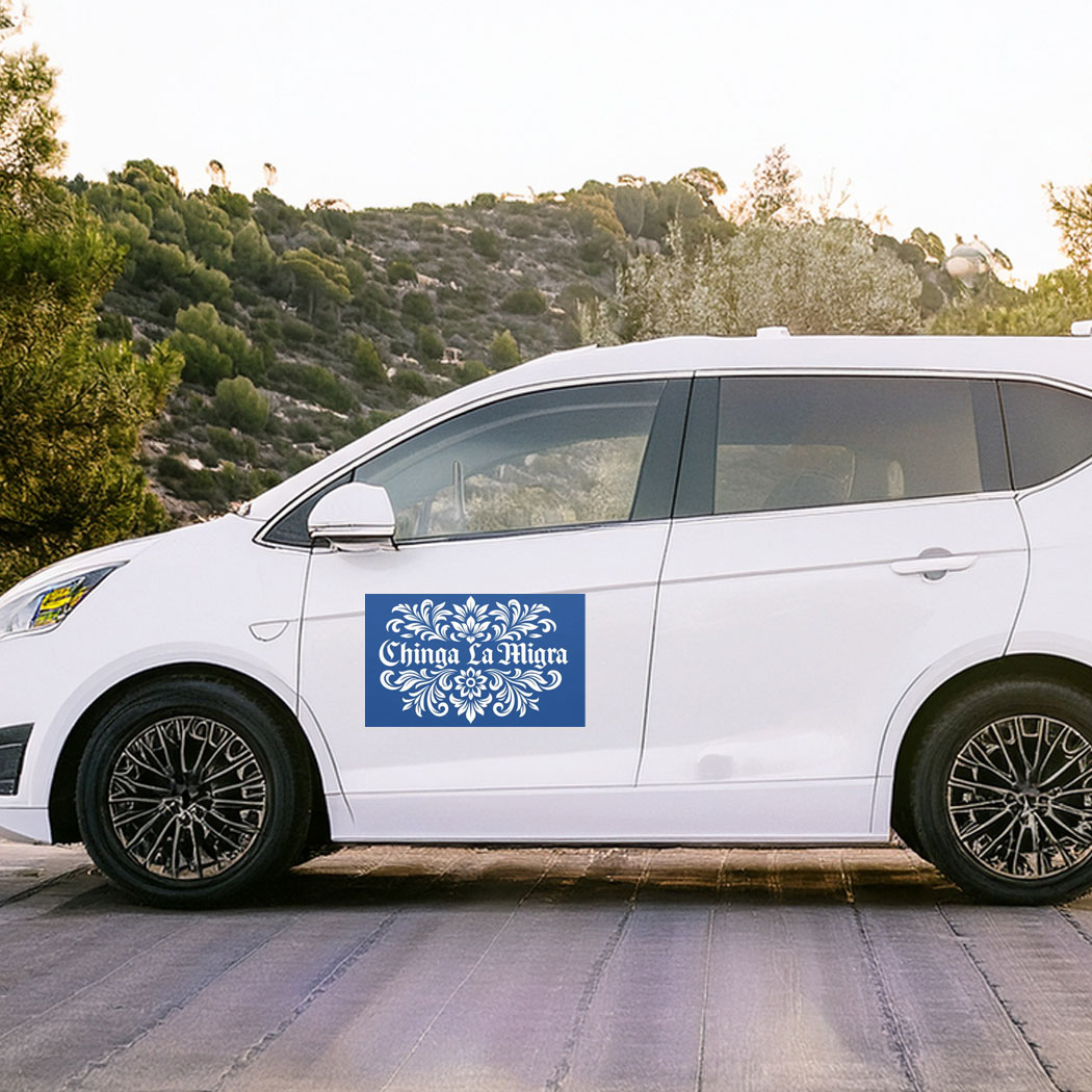Chinga La Migra Car Magnet, Abolish ICE