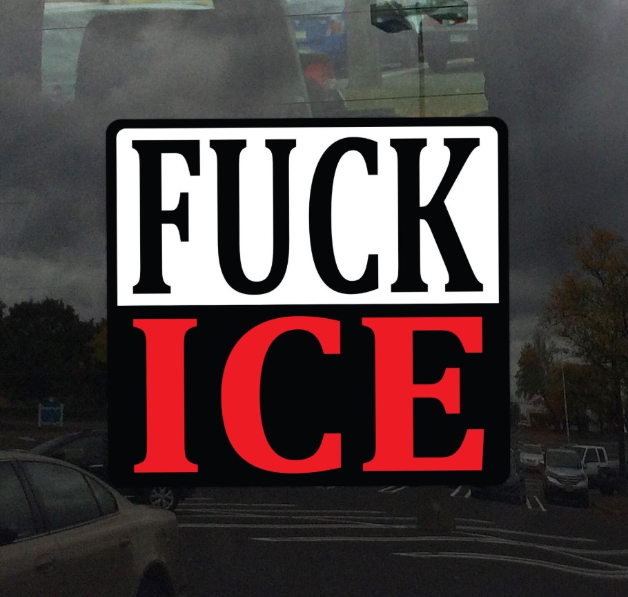 FUCK ICE Protest Car Magnet