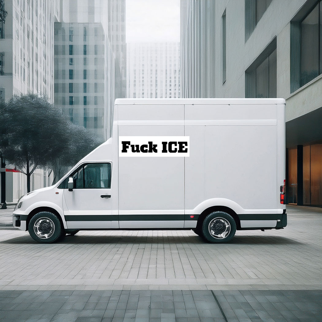 Fuck ICE car magnet