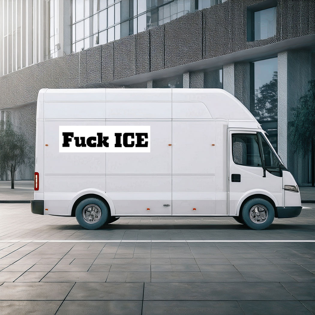 Fuck ICE car magnet