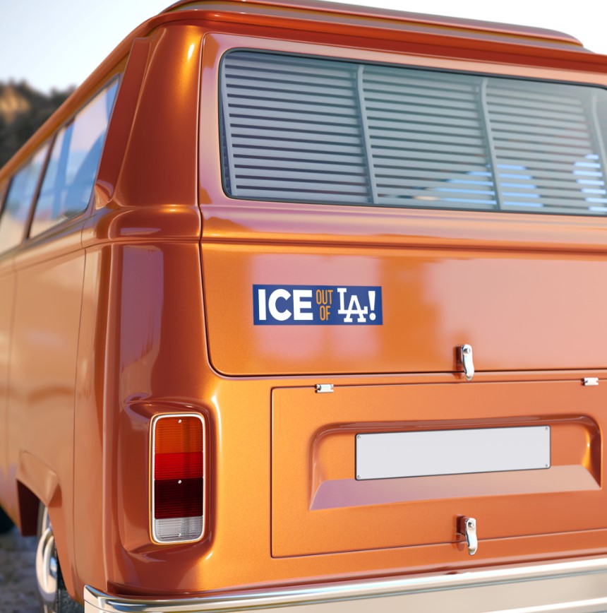 ICE Out Of LA Bumper Stickers