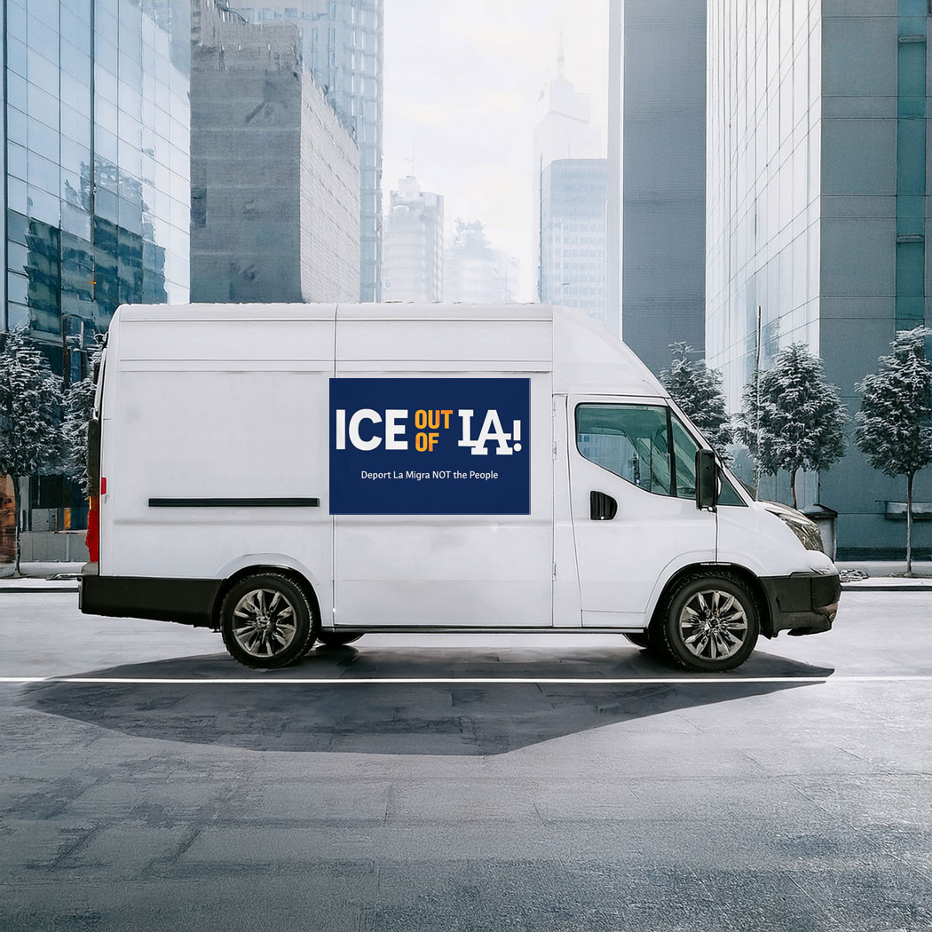 ICE out of la Sticker