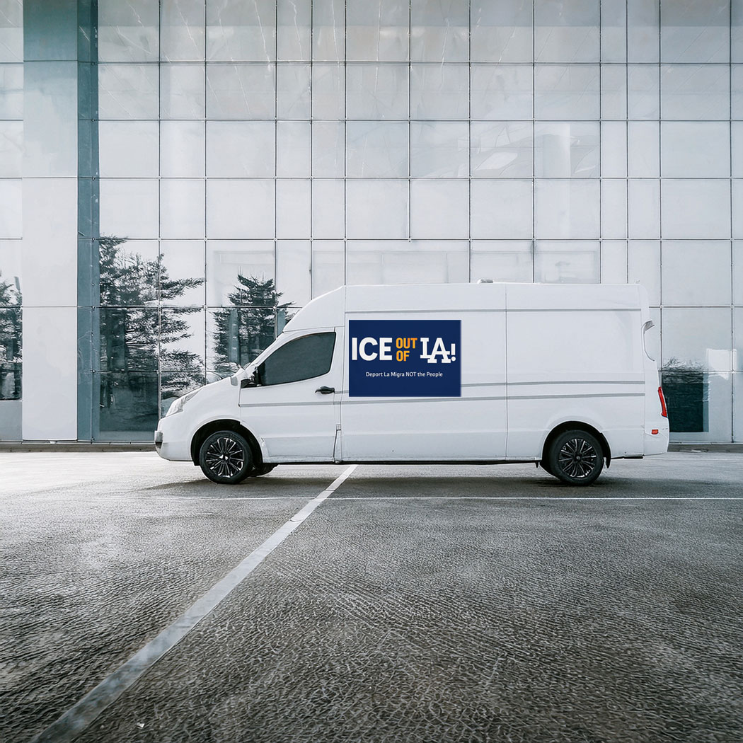 ICE out of la Sticker