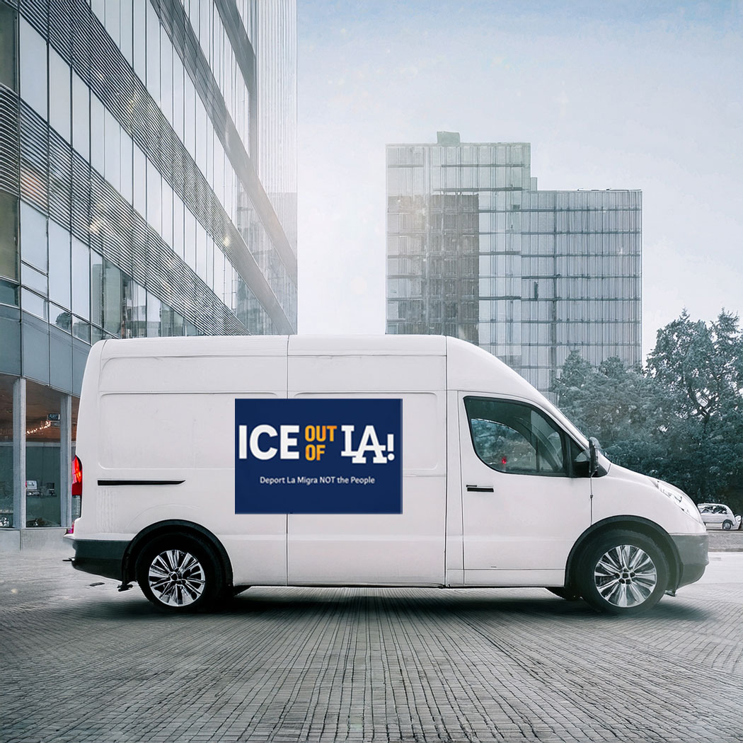 ICE out of la Sticker