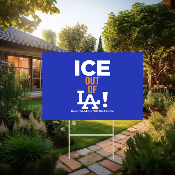 Ice Out of La Yard Sign