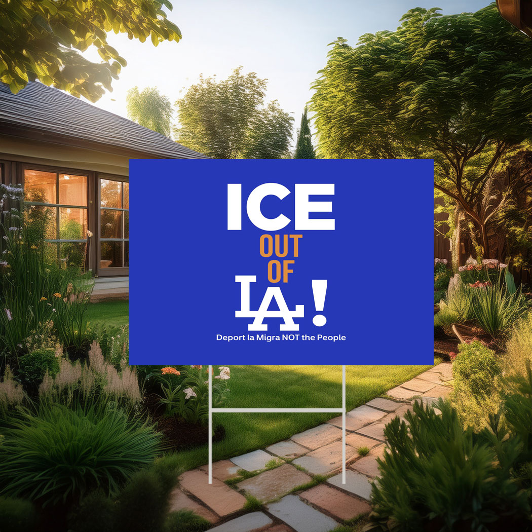Ice Out of La Yard Sign