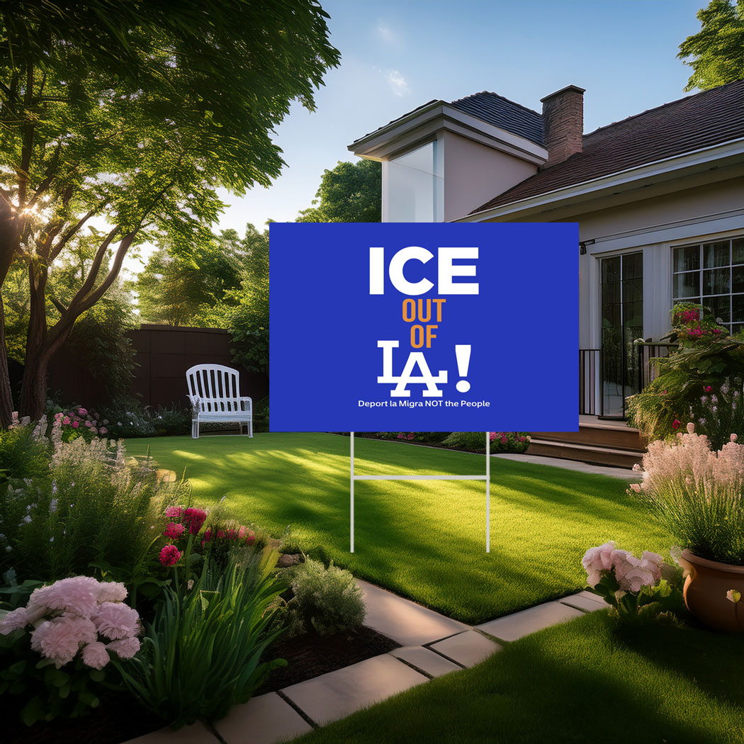 Ice Out of La Yard Sign