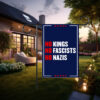 No Kings No Fascists No Nazis Garden Flag