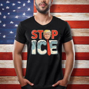 Stop ICE Retro Trump T-Shirt