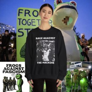 Portland Frog Protest Shirt – Anti ICE Sweatshirt