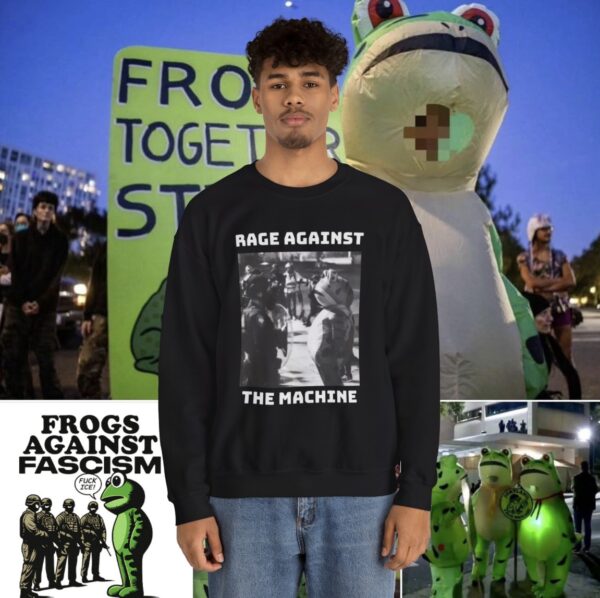 Portland Frog Protest Shirt – Anti ICE Sweatshirt