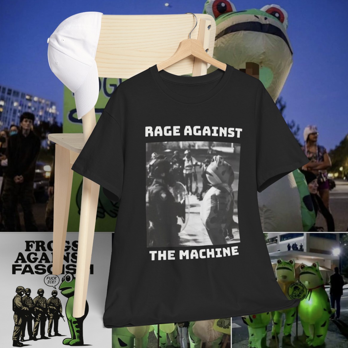 Portland Frog Protest Shirt – Anti ICE Sweatshirt