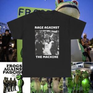 Frogs Against Fascism Fuck ICE T-Shirt